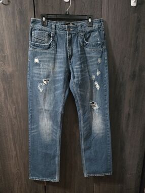 Yaso Distressed Blue Jeans - Casual Straight Fit